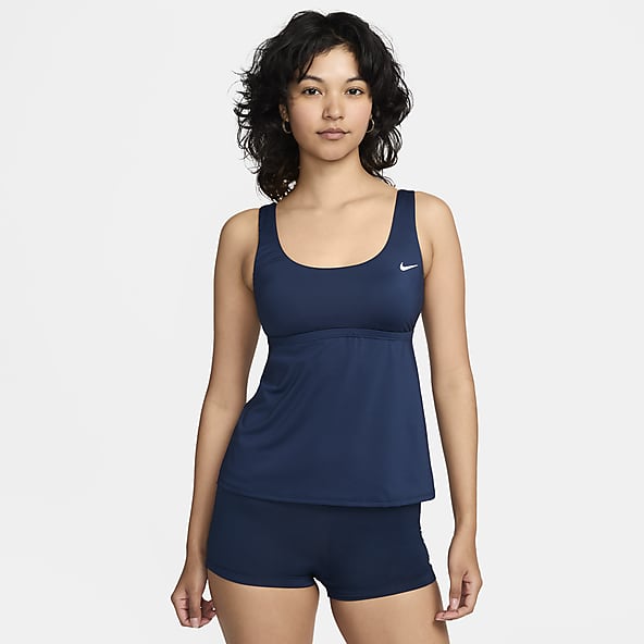 Nike fire v neck tankini store
